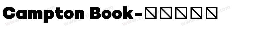 Campton Book字体转换